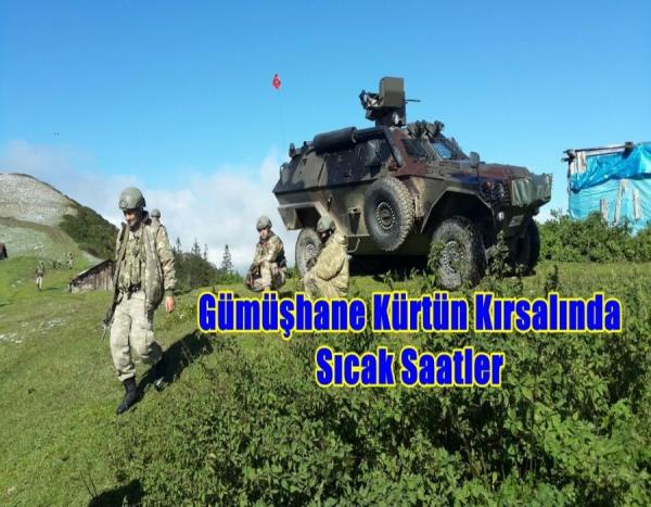 Bir kalenişkof ele geçirildi. Üç teröristin takibi devam ediyor. Gümşhane