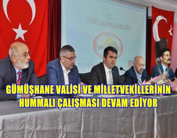 Torul’da yapılan istişare toplantısında Torul  ve köylerinin sorunları masaya yatırıldı.