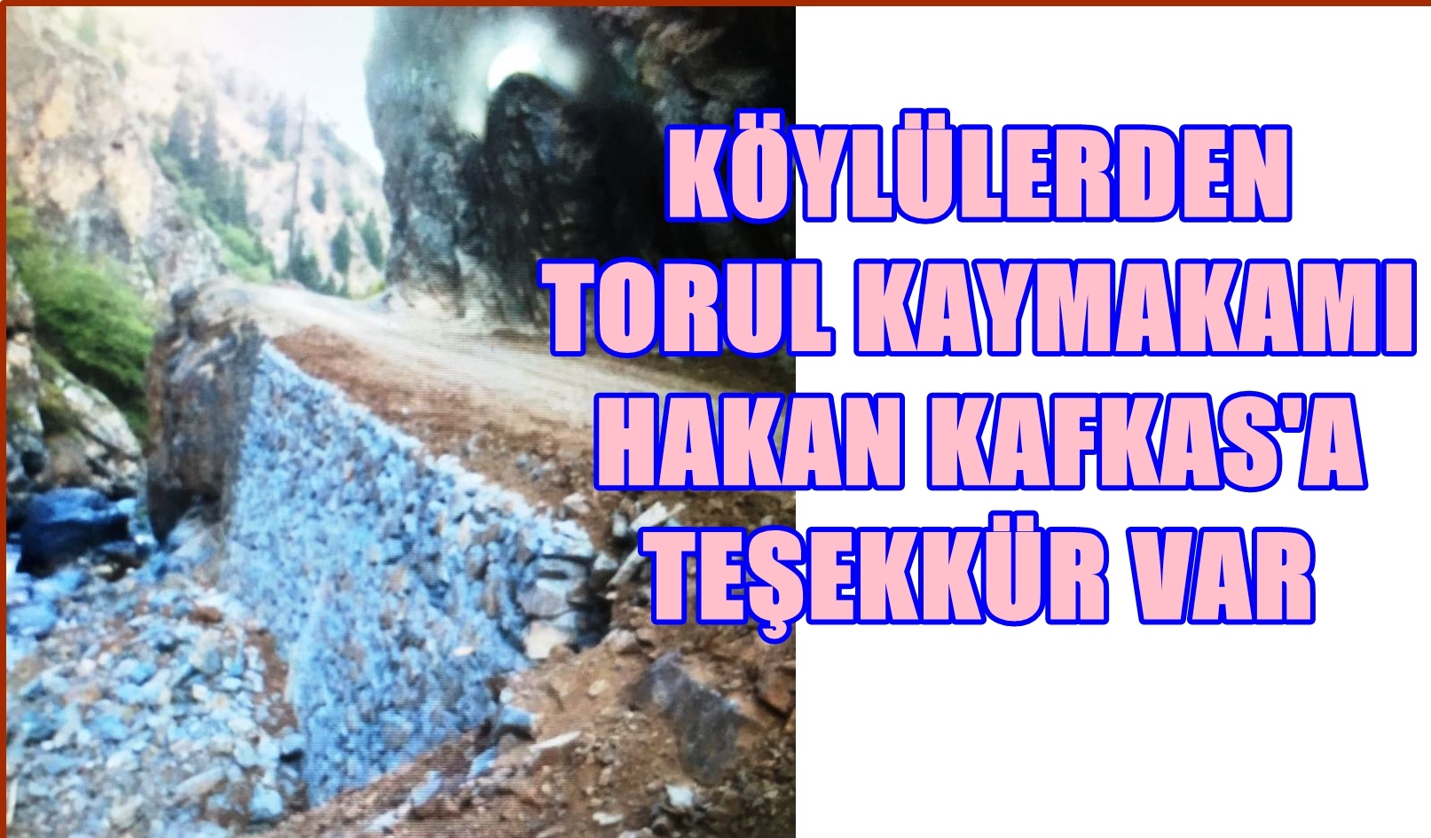 Torul Demirkapı köyü ile Kürtün arasında yer alan ve Demirkapı