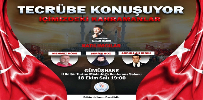 Gençlik ve Spor Bakanlığı tarafından  yürütülen “Tecrübe Konuşuyor İçimizdeki Kahramanlar”