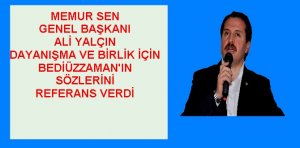 Memur – Sen Konfederasyonu Genel Başkanı Ali Yalçın 26 Kasım