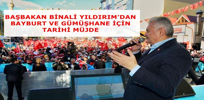Başbakan Binali Yıldırım 6 Kasım 2016 Pazar günü Bayburt programında
