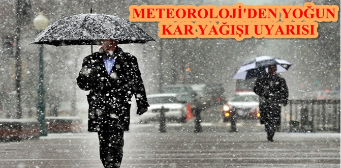 Meteoroloji, Gümüşhane ve bazı illere yoğun kar yağışı uyarısında bulundu.