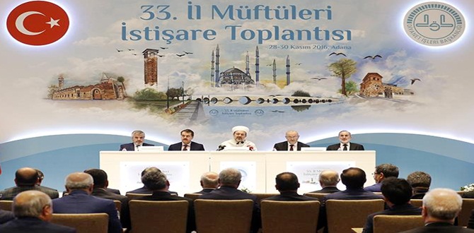 28-30 Kasım 2016 tarihlerinde Adana ‘da 81 İl Müftüsünün, Diyanet