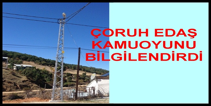 Çoruh Elektrik Dağıtım A.Ş. Gümüşhane İl Müdürlüğü kesintisiz ve sürdürülebilir