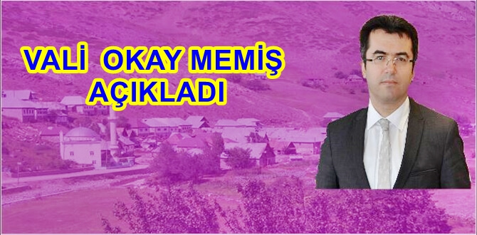 Gümüşhane Valisi Okay Memiş; 7 Aralık 2016 Çarşamba günü Gümüşhane