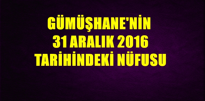 Türkiye İstatistik Kurumu  (TÜİK) merakla beklenen 2016 yıl sonu Adrese