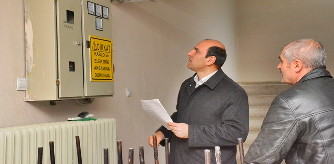 Gümüşhane Belediyesi İtfaiye Müdürlüğü ekipleri, kentteki özel ve devlet yurtlarını