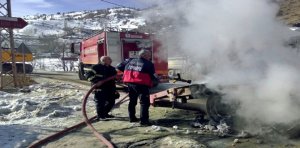 Gümüşhane Belediyesi İtfaiye Müdürlüğü, 2016 yılı içerisinde 80 yangına müdahale