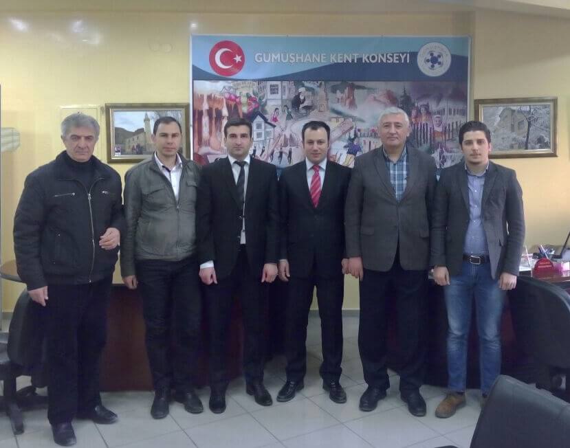 Çoruh EDAŞ Gümüşhane İl Müdürlüğü yöneticileri Kent Konseyi’ni ziyaret etti.