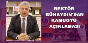 Kamuoyuna Duyurulur Son günlerde Gümüşhane Üniversitesi ve yönetimine yönelik doğruyu