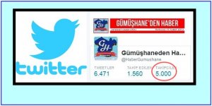 Haber sitemiz  www.gumushanedenhaber.com  un twitter  takipçi sayısı beş bin kişiye