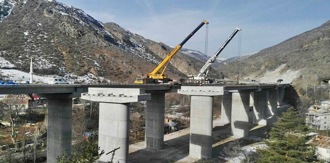 Gümüşhane yeni çevre yolu viyadükleri (Kaynak: Habay inşaat – 8
