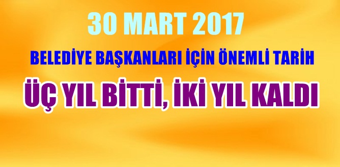 Son  mahalli idareler genel  seçimleri 30 Mart 2014 tarihinde yapılmıştı.