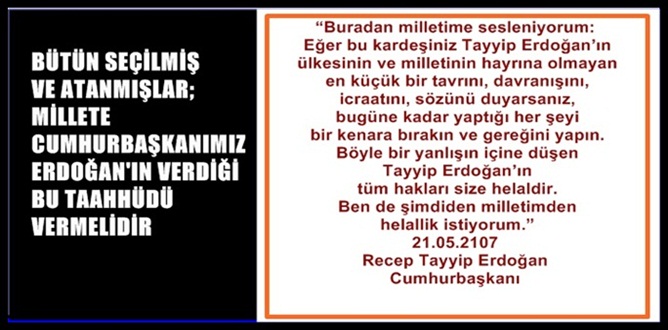 Cumhurbaşkanımız Recep Tayyip Erdoğan’ın, 21 Mayıs 2017 Pazar günü Ankara