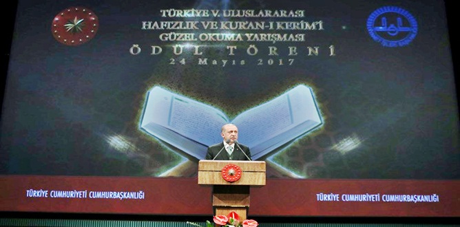 *62 ülkeden Gelip Cumhurbaşkanlığı Külliyesinde Kur’an okudular *Cumhurbaşkanı Recep Tayyip