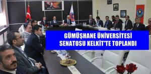 Gümüşhane Üniversitesi Senatosu, ilçelerde bulunan birimlerinde gerçekleştirmeyi planladığı ilk toplantısını