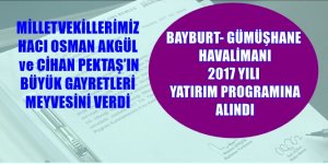 *MİLLETVEKİLLERİMİZ HACI OSMAN AKGÜL ve CİHAN PEKTAŞ’IN BÜYÜK GAYRETLERİ MEYVESİNİ