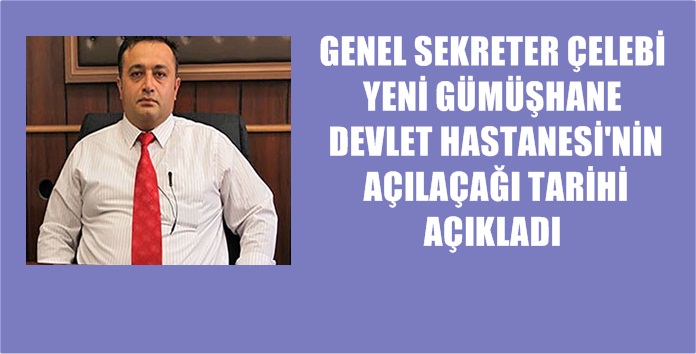 Gümüşhane Kamu Hastaneleri Birliği Genel Sekreteri Yrd. Doç.Dr. Özgür Çelebi,