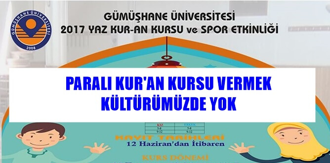 Gümüşhane Üniversitesi’nin internet sitesinde yer alan duyuruya göre; Üniversite tarafından