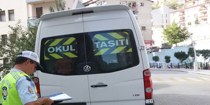 Gümüşhane İl Emniyet Müdürlüğü Trafik Şube Müdürlüğü  tarafından okul çağındaki