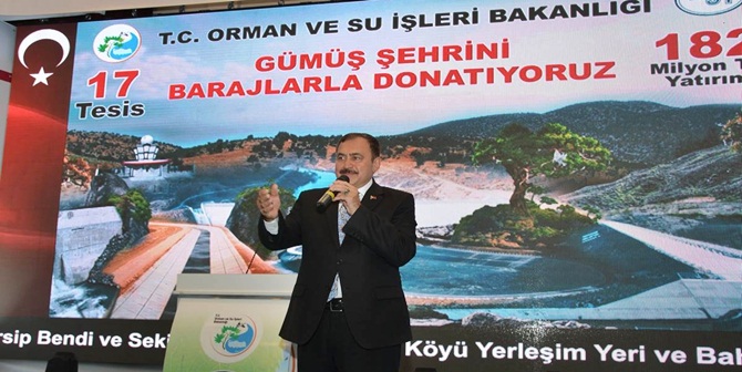 Orman ve Su İşleri Bakanlığı tarafından Gümüşhane’de “Gümüş Şehri Barajlarla