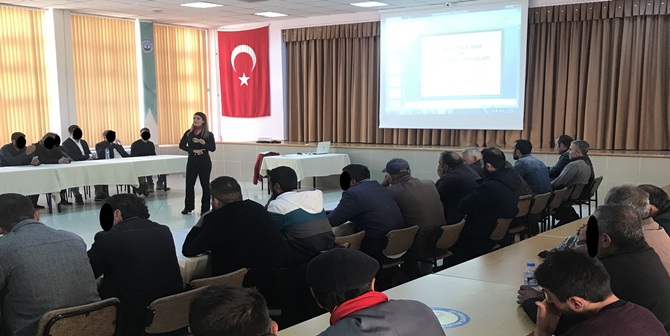 Gümüşhane Denetimli Serbestlik Müdürlüğü; Eğitim-İyileştirme faaliyetleri kapsamında yükümlülere  “AİLE İÇİ