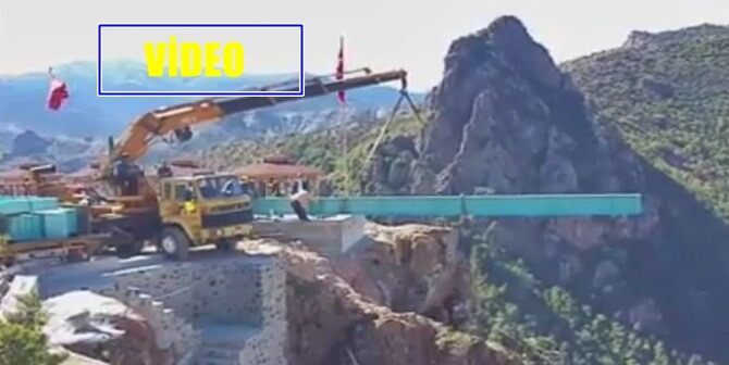 Türkiye’nin en yükseği olacak Torul Kalesi Cam Seyir terasının ilk