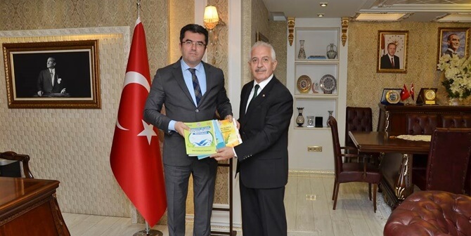 Gümüşhane Ticaret ve Sanayi Odası Başkanı İsmail Akçay, Vali Okay