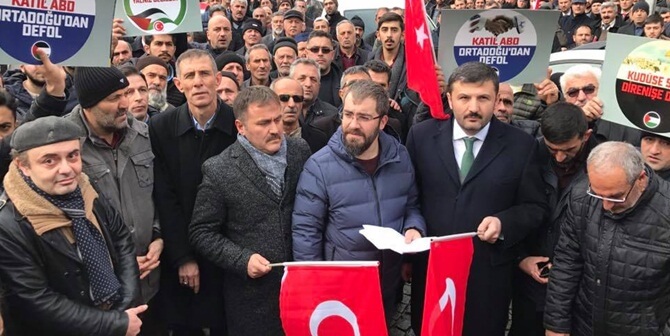 Gümüşhane; Amerika’nın,  Kudüs’e yaptığı ihanetin peşini bırakmıyor. Dün Memur-Sen Gümüşhane