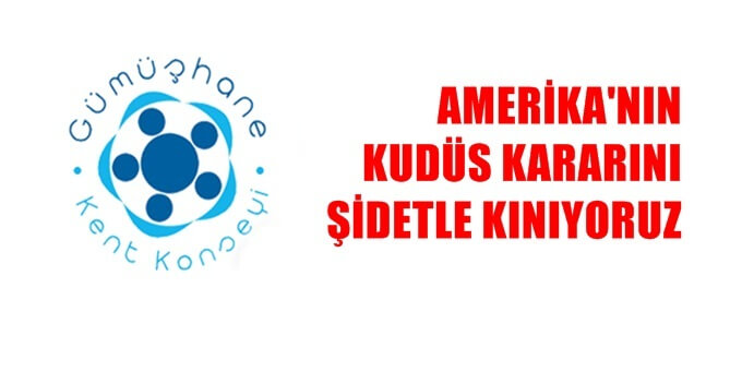 AMERİKA’NIN KUDÜS KARARINI ŞİDDETLE KINIYORUZ Müslümanlar olarak en önemli kutsallarımızdan