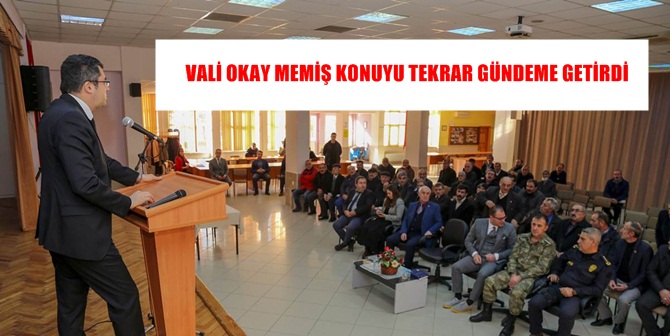Gümüşhane Valisi Okay Memiş; 26 Aralık 2017 Salı günü merkeze