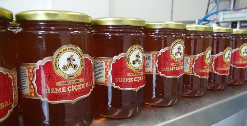 Dünyaca meşhur Gümüşhane Balı, Gümüşhane İŞGEM’deki tesislerde dolum ve paketlenmeye