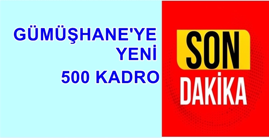 Gümüşhane iline Toplum Yararına Program (TYP) kapsamında 500 kişilik ödenek