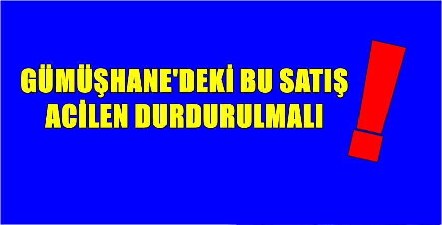 Toplu Konut İdaresi (TOKİ); elinde bulunan Torul Harmancık köyündeki 13.745m2