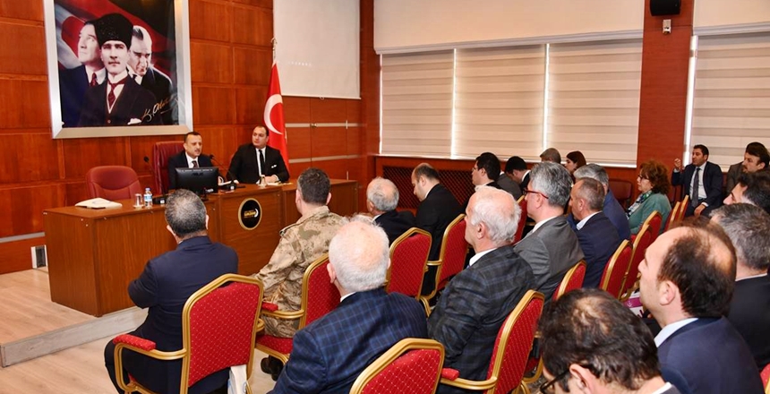 Gümüşhane 2019 yılı 1. İl Uyuşturucu Koordinasyon Kurulu Toplantısı,&nbsp;Vali Kamuran