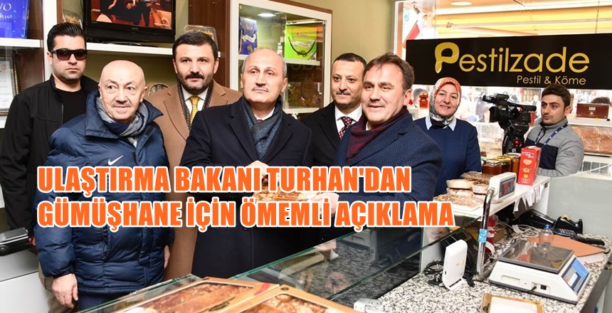 Ulaştırma ve Altyapı Bakanı Mehmet Cahit Turhan planladığımız ve proje