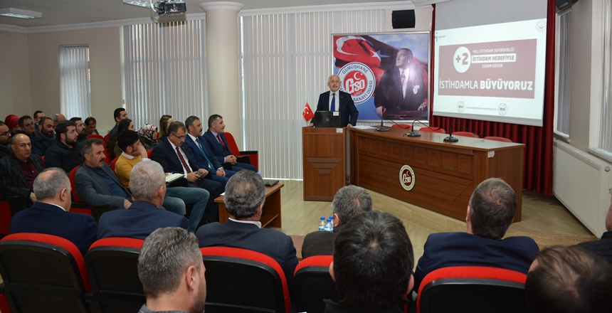 Gümüşhane Ticaret ve Sanayi Odası(GTSO) ev sahipliğinde yapılan toplantıda, Sosyal