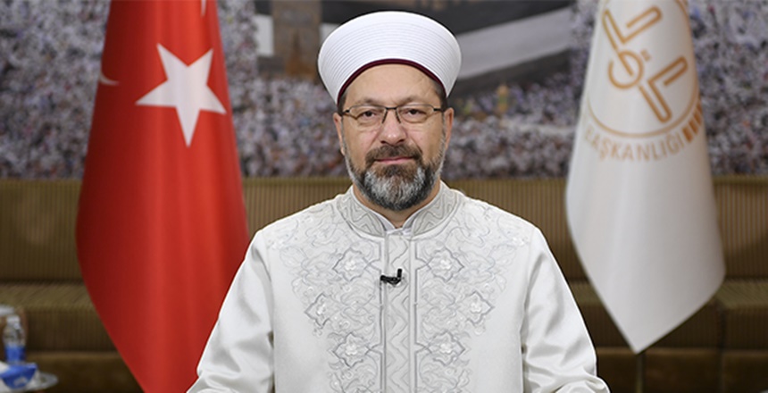 Diyanet İşleri Başkanı Prof. Dr. Ali Erbaş, Miraç Kandili münasebetiyle