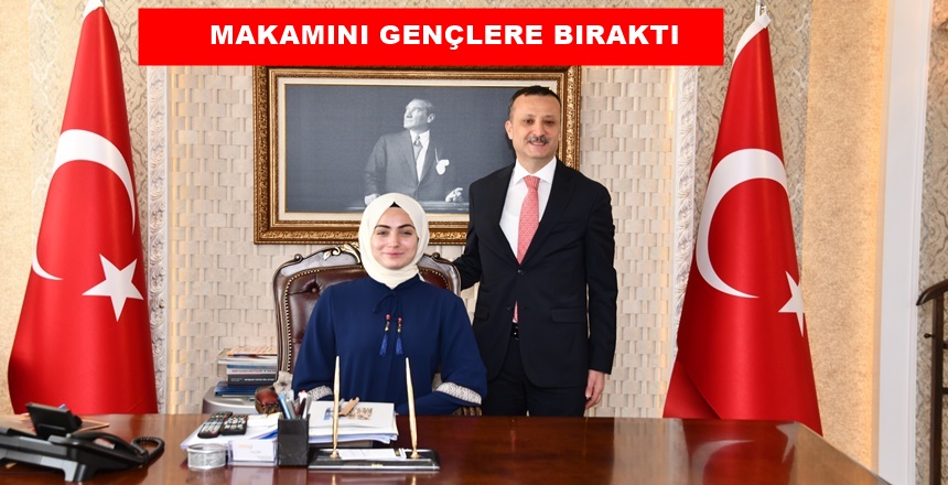 GENÇLİK BAYRAMINDA MAKAMINI GENÇLERE DEVRETTİ Gümüşhane Valisi Kamuran Taşbilek, 19