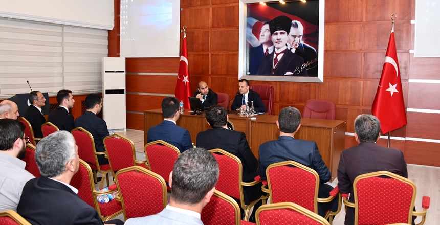 10 Mayıs 2019 Pazartesi günü Vali Kamuran Taşbilek başkanlığında yapılan