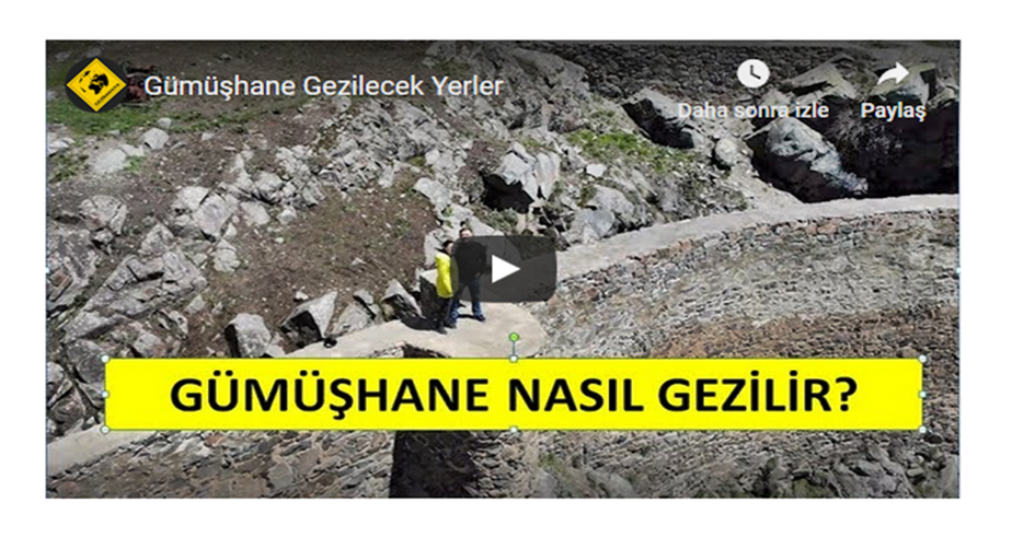 KAYNAK: https://gezimanya.com TEŞEKKÜR: Gümüşhane ile ilgili dokümanlarını sitemizde haber olarak