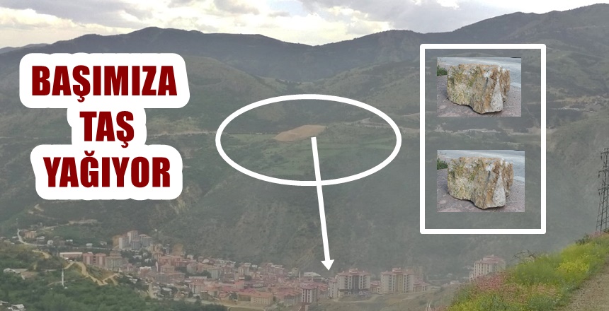 Gümüşhane Yeni Devlet Hastanesi’nin akordion duvarlı tahkim çalışmasında boşaltılan hafriyat