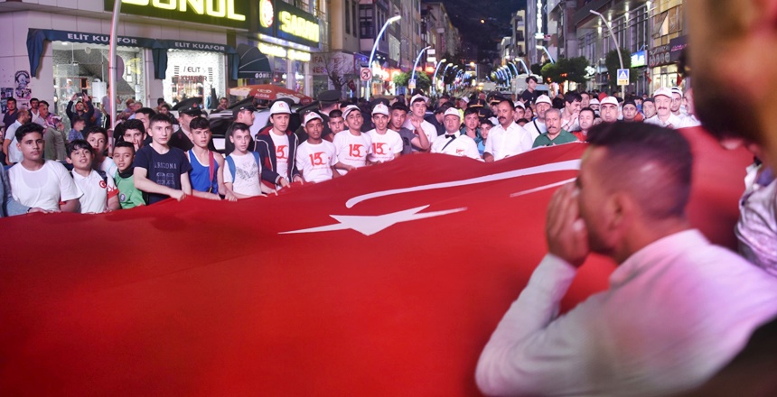 Gümüşhane’de 15 Temmuz Şehitleri Anma, Demokrasi ve Milli Birlik Günü