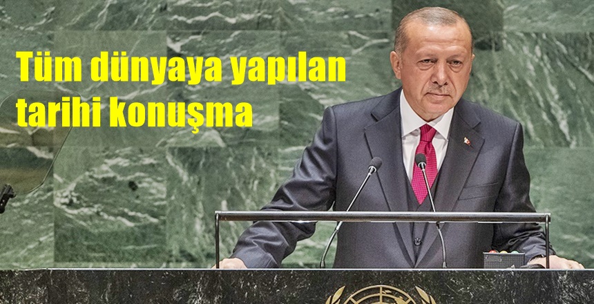 Cumhurbaşkanı Recep Tayyip Erdoğan, 24 Eylül 2019 Salı günü Birleşmiş Milletler (BM)