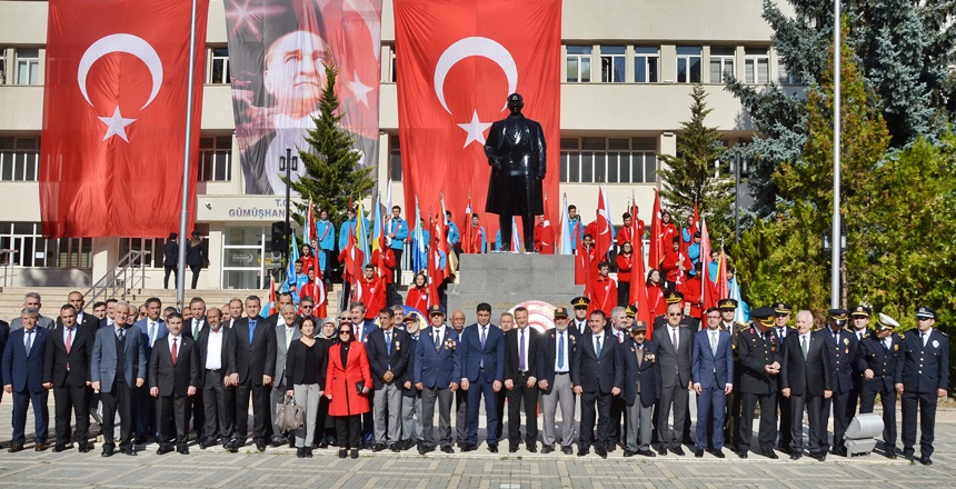 Gümüşhane’de 29 Ekim Cumhuriyet Bayramı’nın 96. yıl kutlamaları 28 Ekim