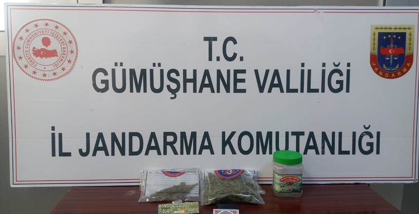 Gümüşhane İl Jandarma Komutanlığı’na bağlı Jandarma Kaçakçılık ve Organize Suçlarla