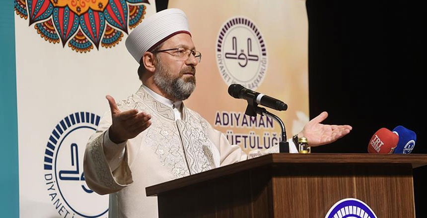 Diyanet İşleri Başkanı Erbaş: “Medeniyetimizde eşler birbirine hizmet etmeyecek mi?