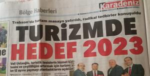 TRABZON VALİLİĞİ 2020 İÇİN TOPLANTILAR DÜZENLEMEYE BAŞLADI. TURİZM EYLEM PLANI