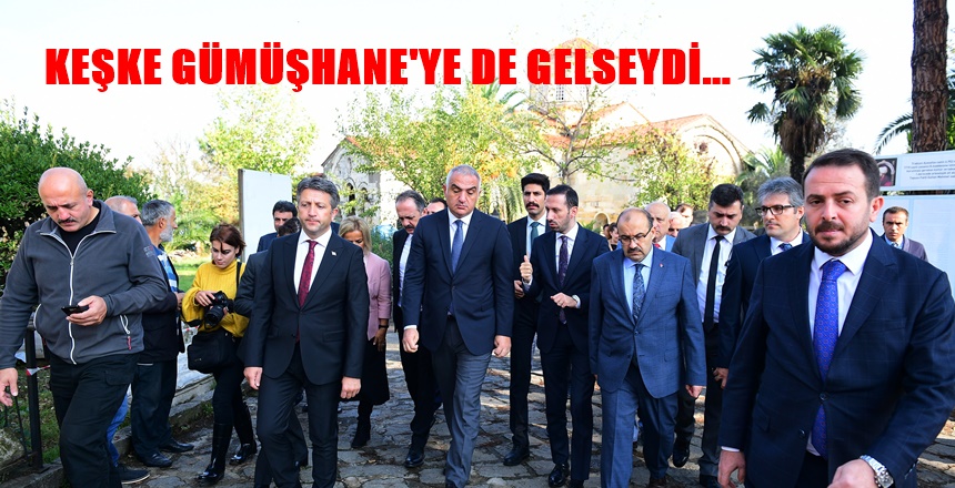 BU GELİŞ, BAKAN ERSOY’UN TRABZON’A ÜÇÜNCÜ GELİŞİ. HENÜZ GÜMÜŞHANE’YE BİR